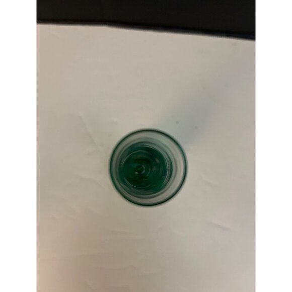 Vintage Green Bubble Glass Bud Vase MCM 6 1/2” - Picture 2 of 6